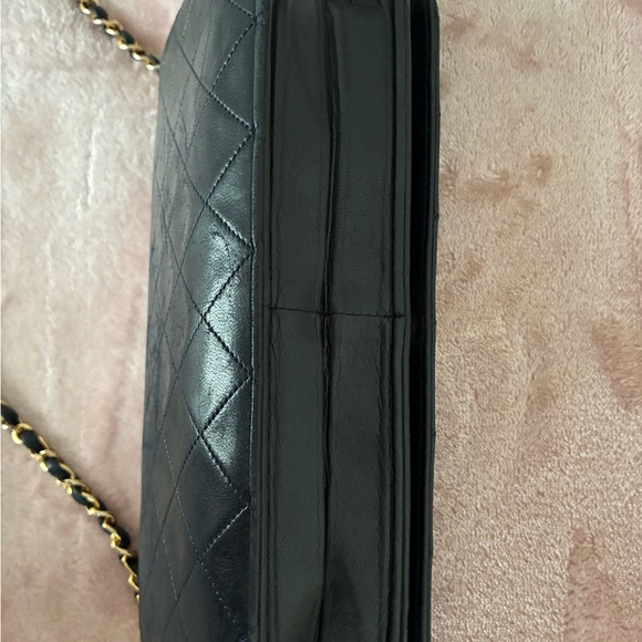 CHANEL Elegant Black Lambskin, Shoulder Bag or Clutch ~ 24K Gold Accent - Picture 5 of 15